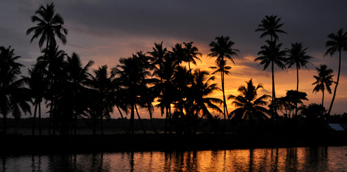 Alleppey Backwater Sunset